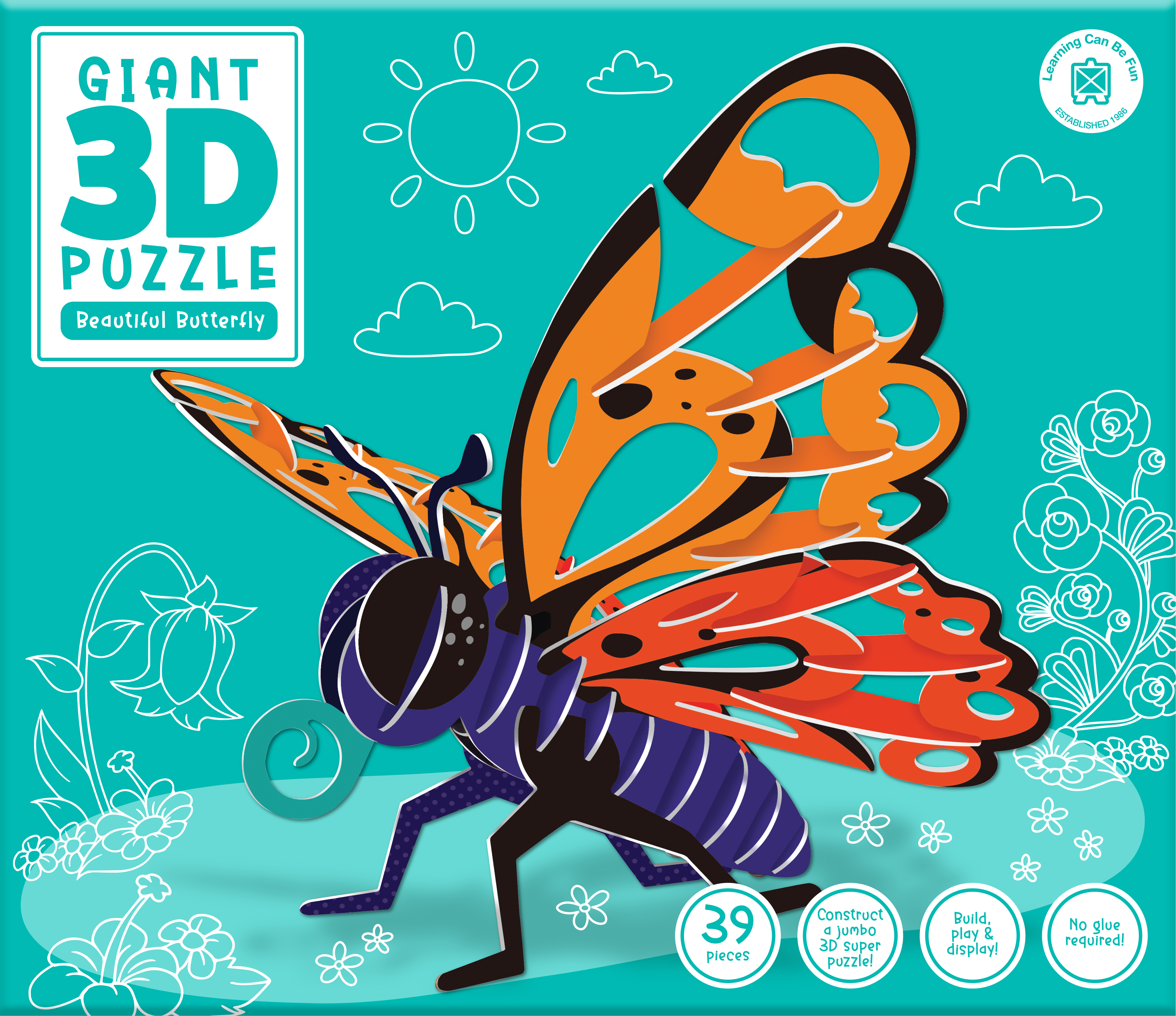 Giant 3D Puzzle - Beautiful Butterfly