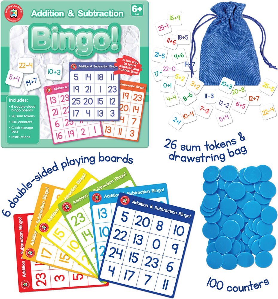 Addition & Subtraction Bingo