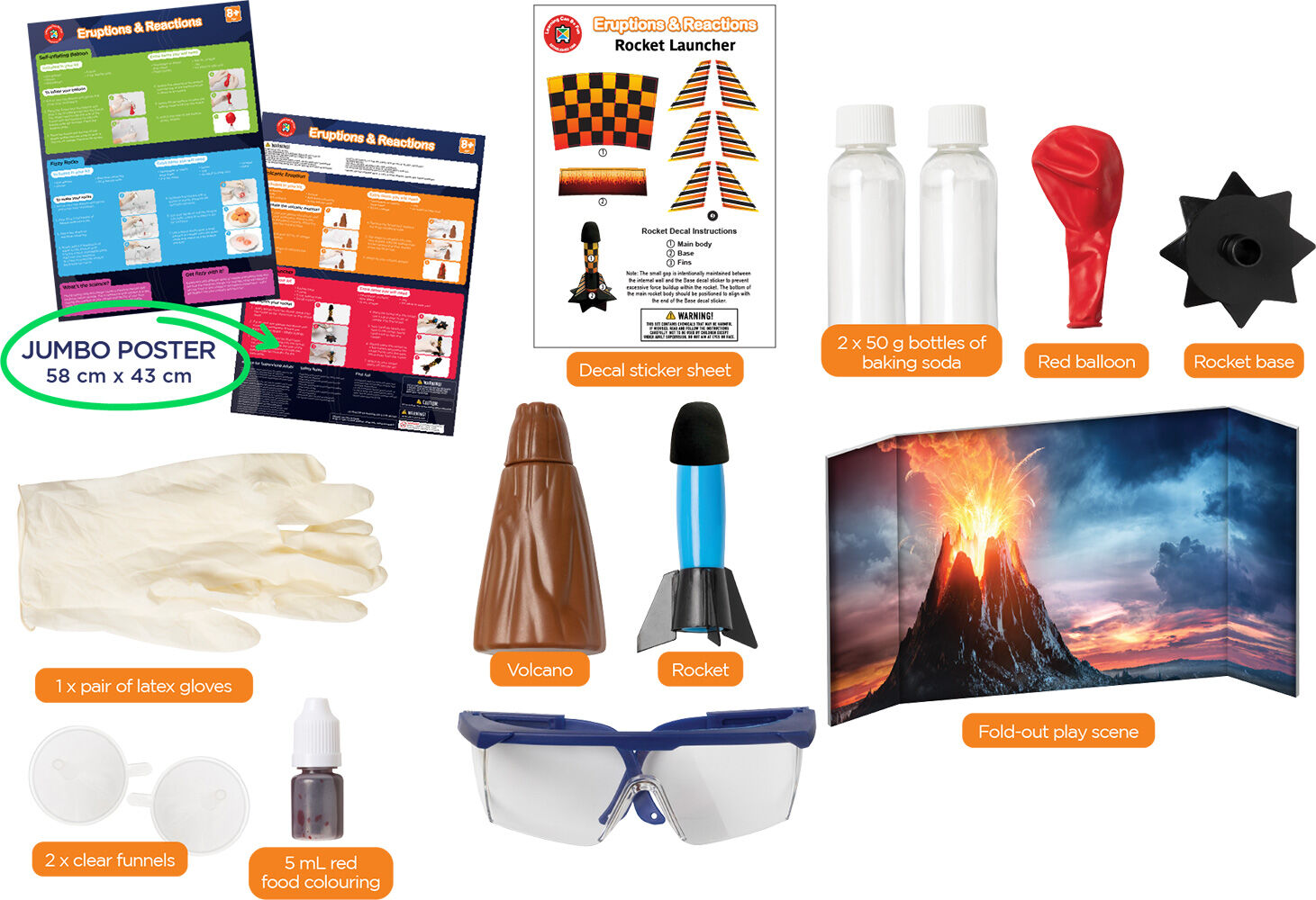 Eruptions & Reactions Science Kit