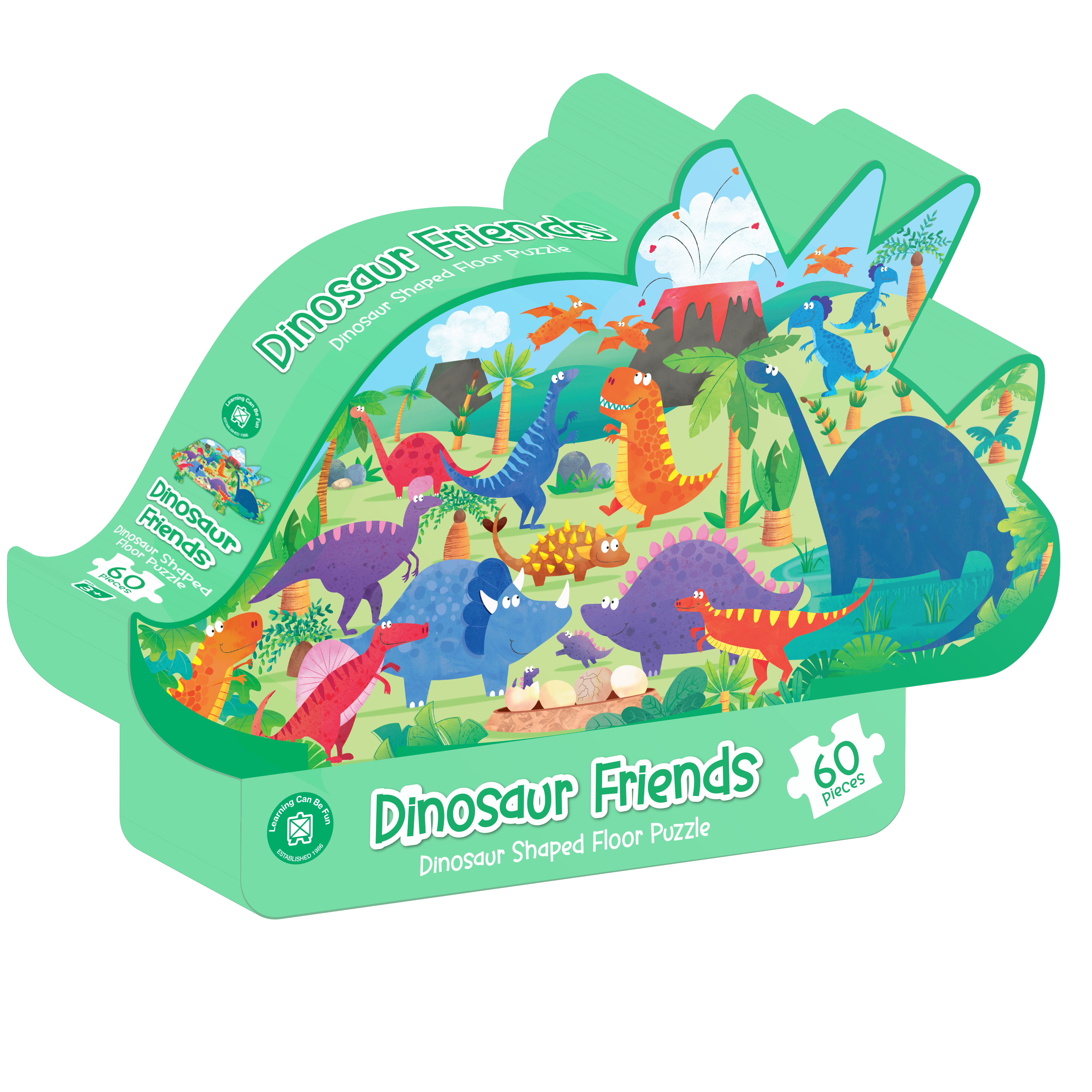 Dinosaur Friends Shaped Floor Puzzle