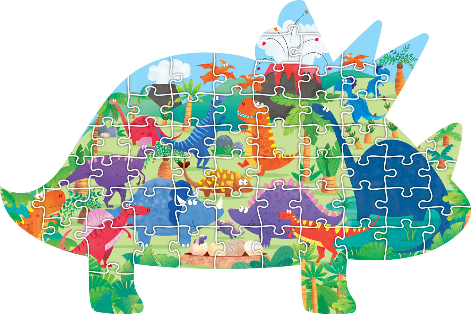 Dinosaur Friends Shaped Floor Puzzle