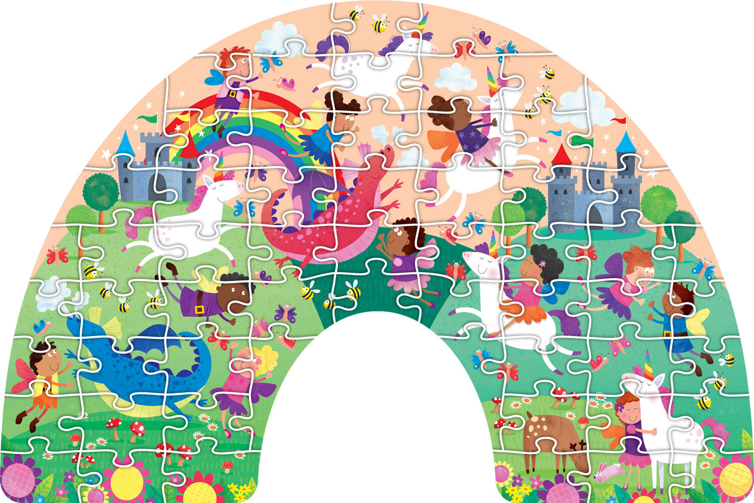 Fairyland: Rainbow Shaped Floor Puzzle