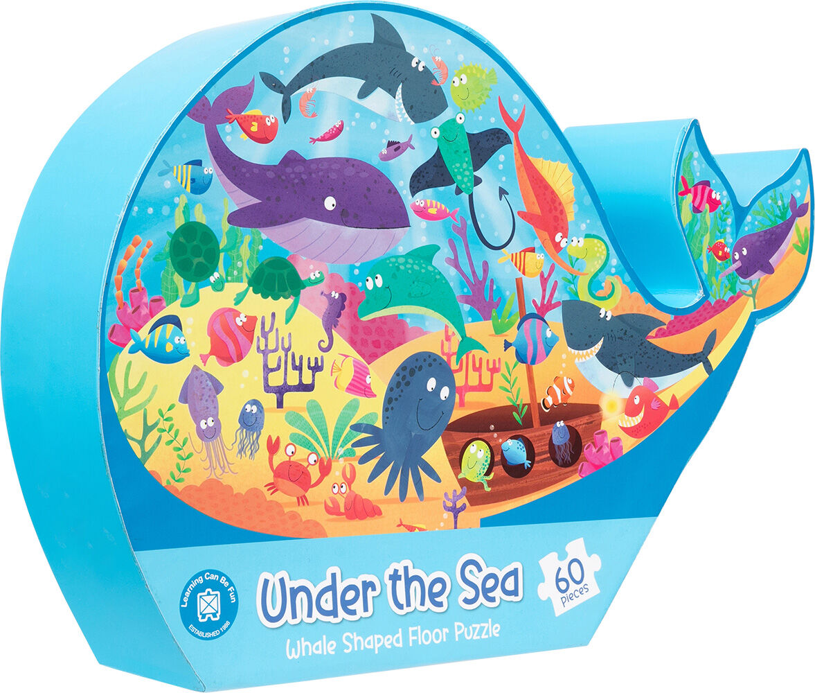 Under the Sea: Whale Shaped Floor Puzzle