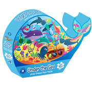 Under the Sea: Whale Shaped Floor Puzzle