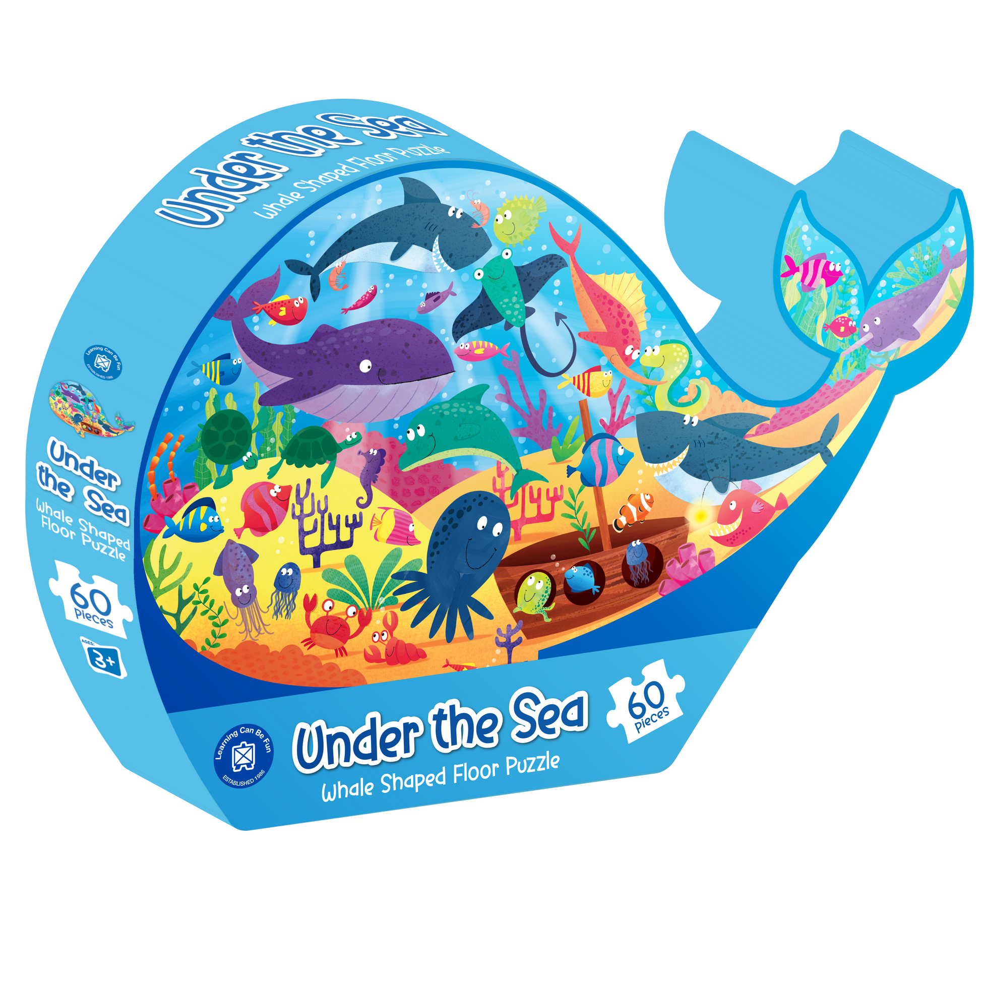 Under the Sea: Whale Shaped Floor Puzzle