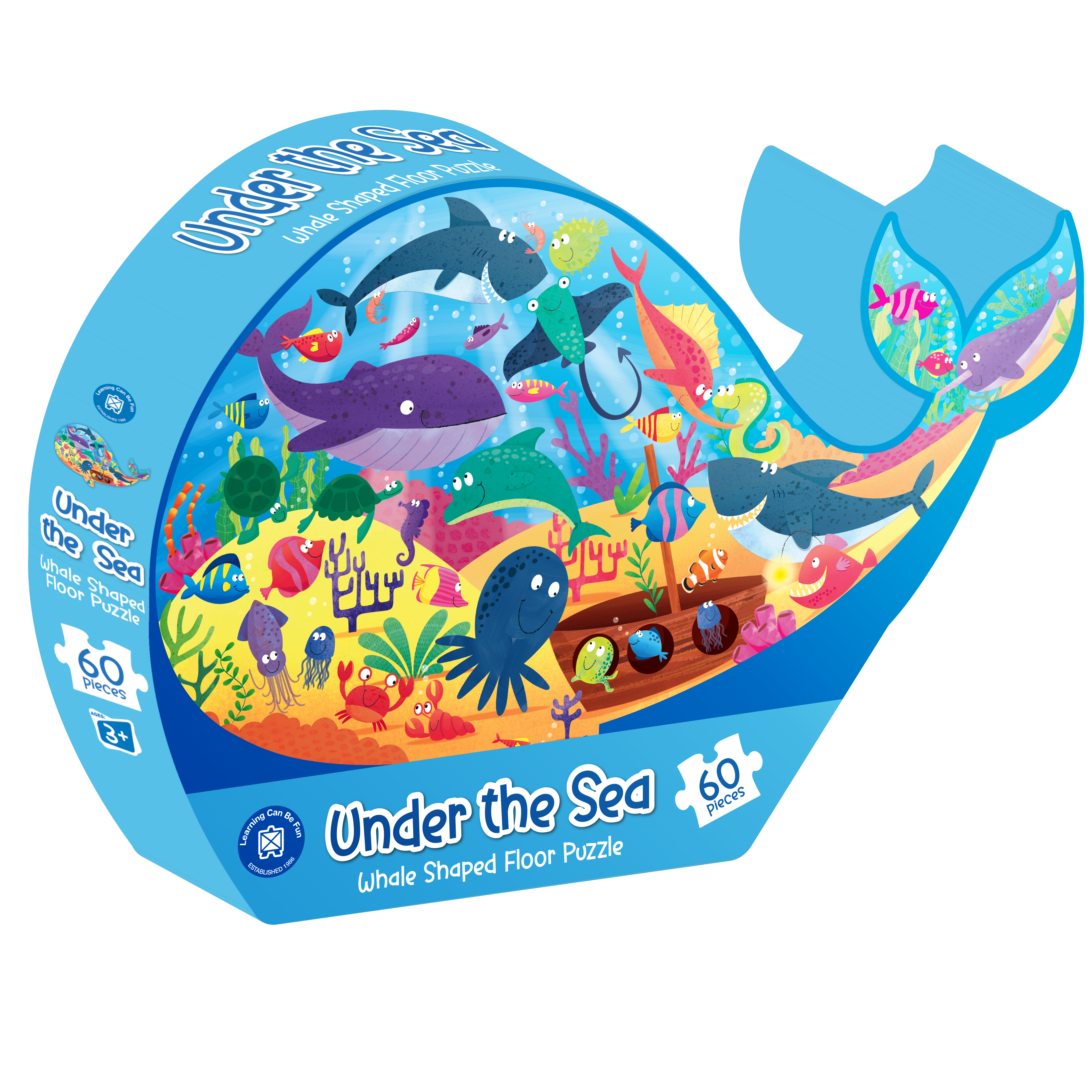 Under the Sea: Whale Shaped Floor Puzzle