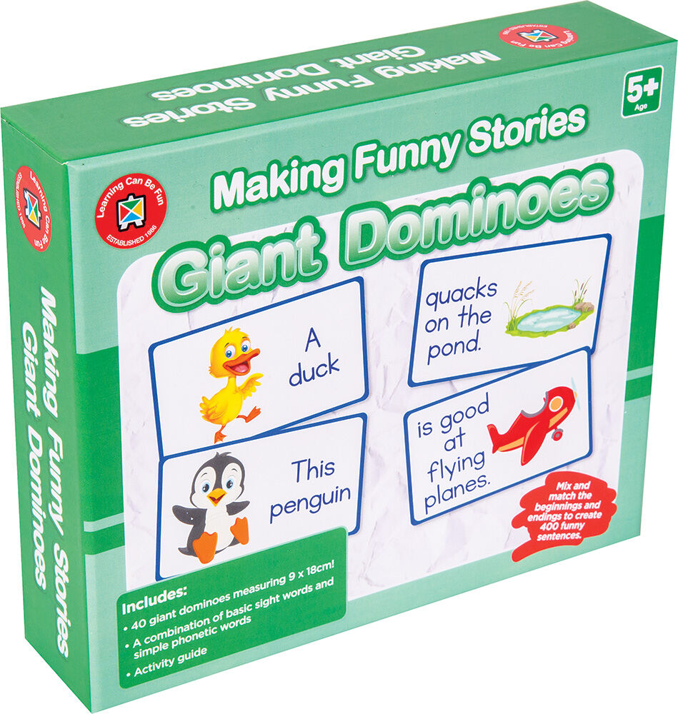 Making Funny Stories Giant Dominoes
