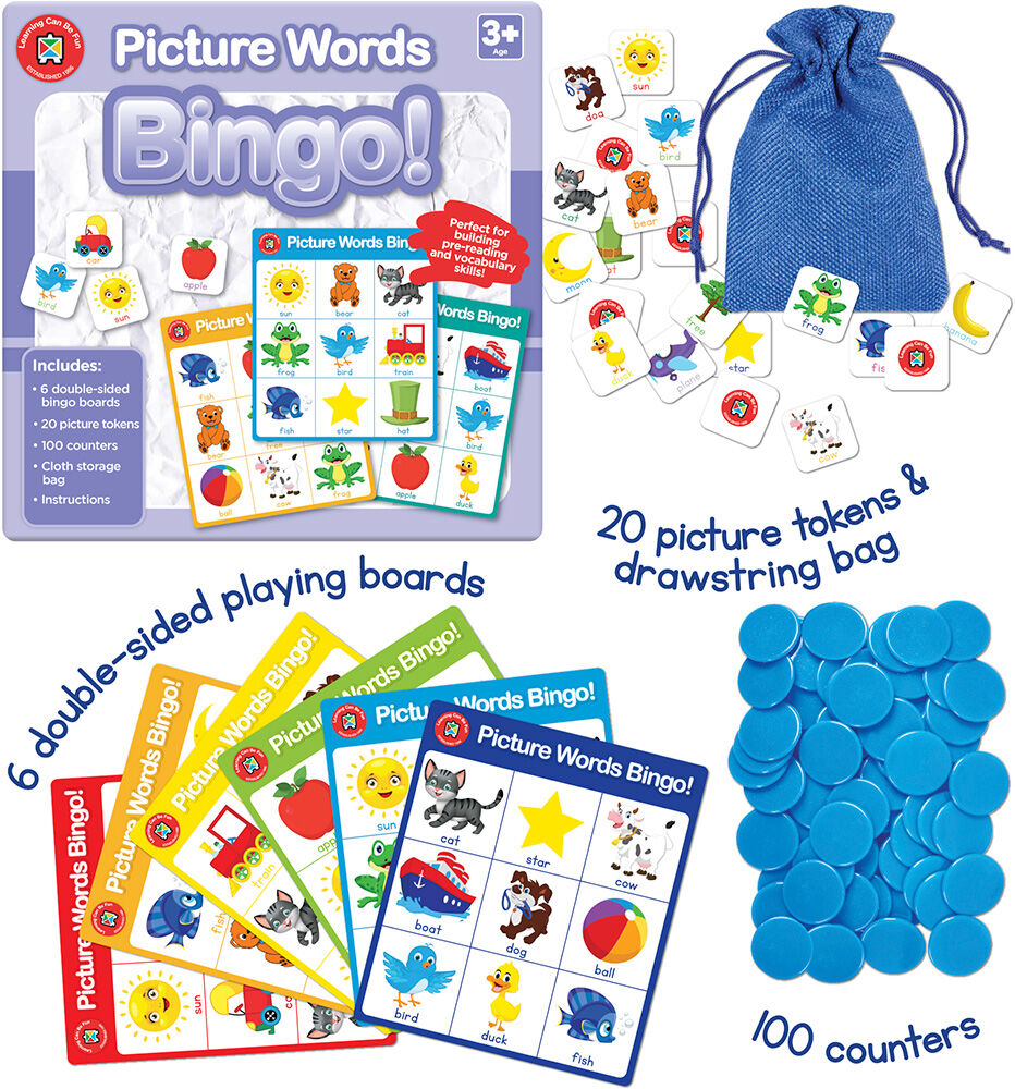 Picture Words Bingo