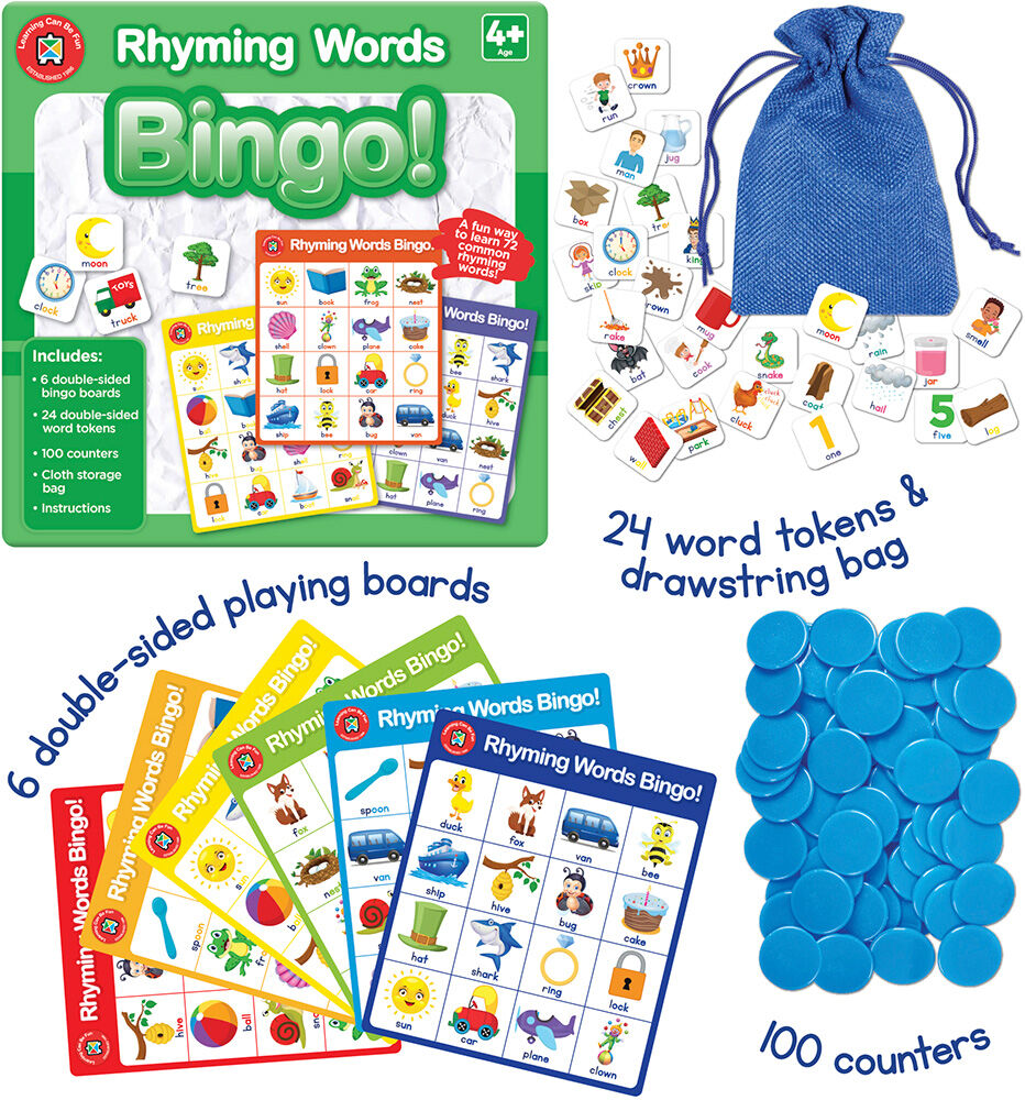 Rhyming Words Bingo
