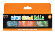 Galaxy Glitter Balls - Blue, Orange & Green