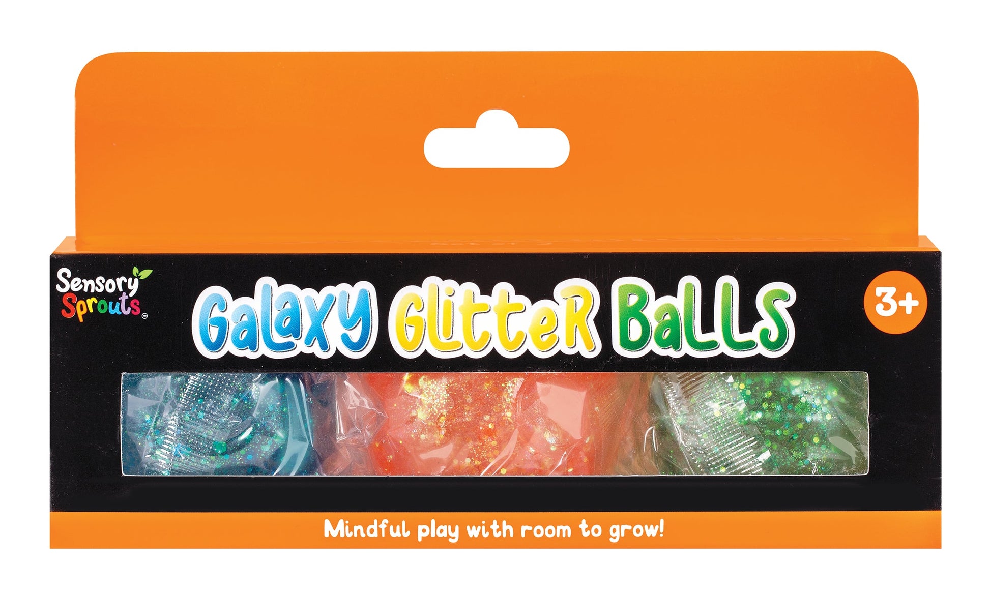 Galaxy Glitter Balls - Blue, Orange & Green
