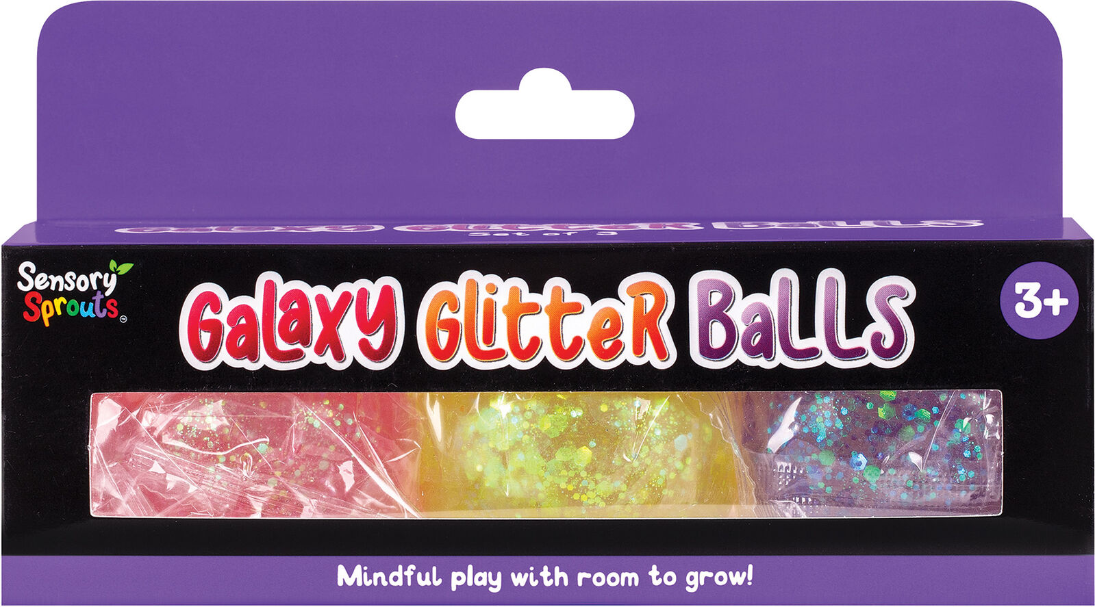 Galaxy Glitter Balls - Pink, Yellow & Purple