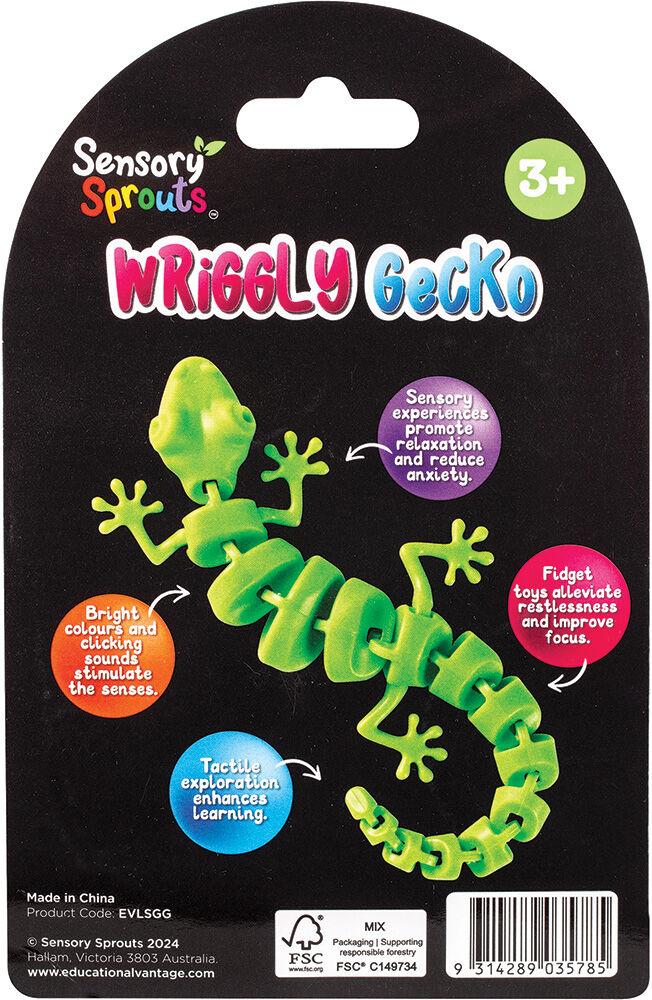 Wriggly Gecko - Green