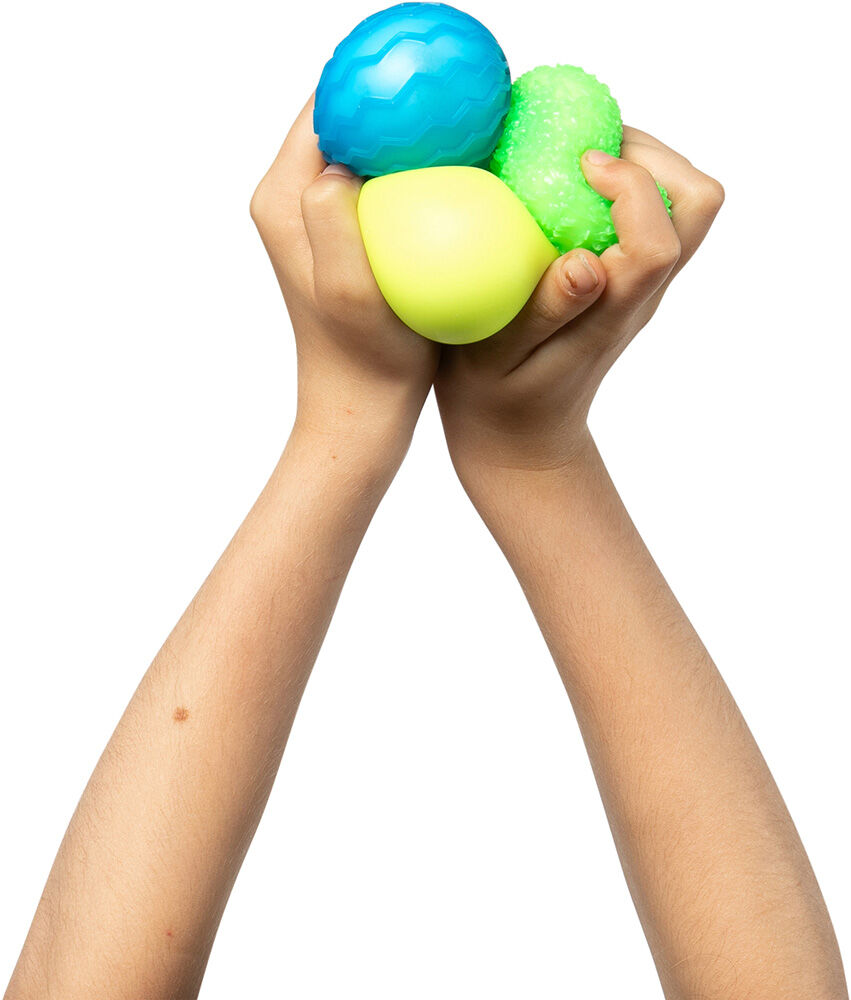 Mindful Monster Balls - Green, Blue & Yellow