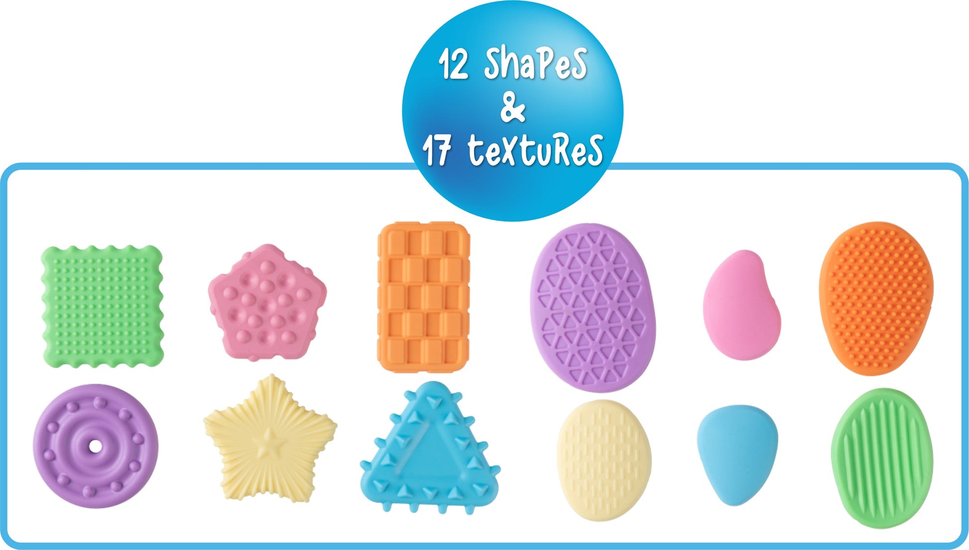 Textured Calming Pastel Shapes and Stones