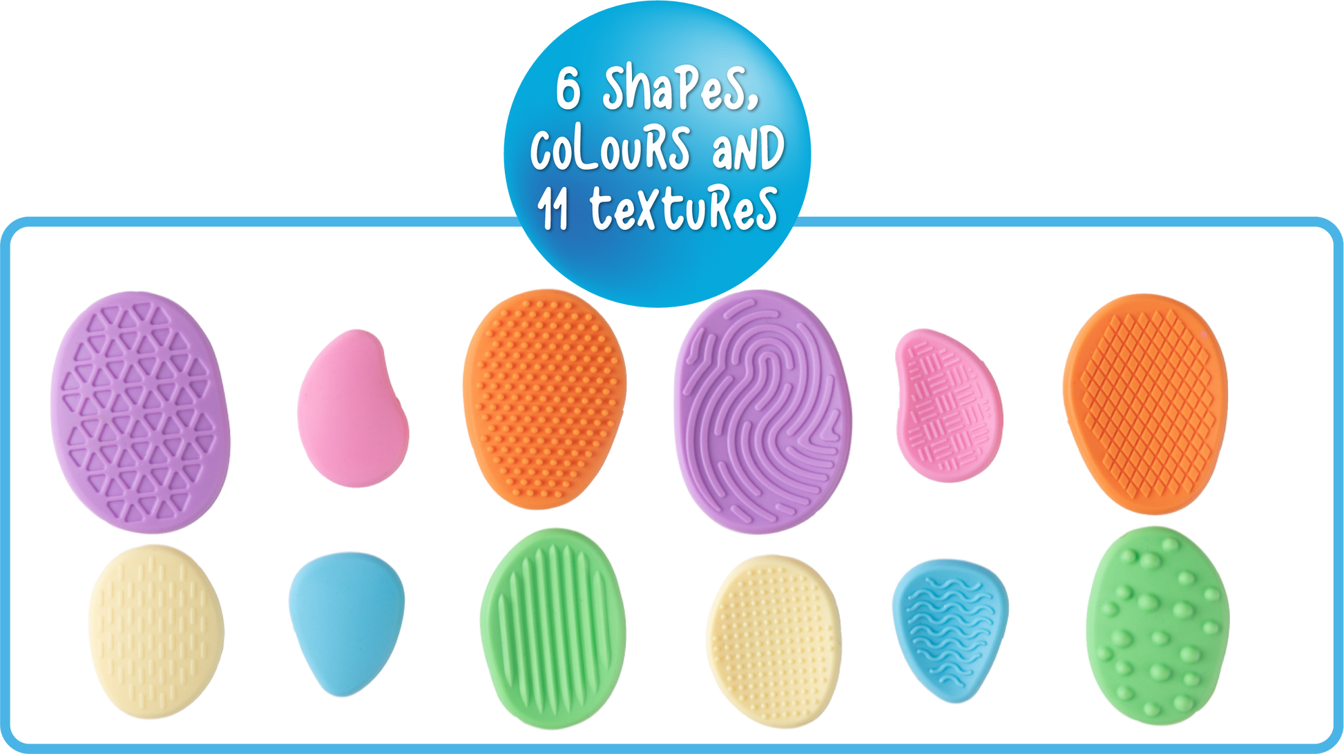 Textured Pastel Calming Stones Set