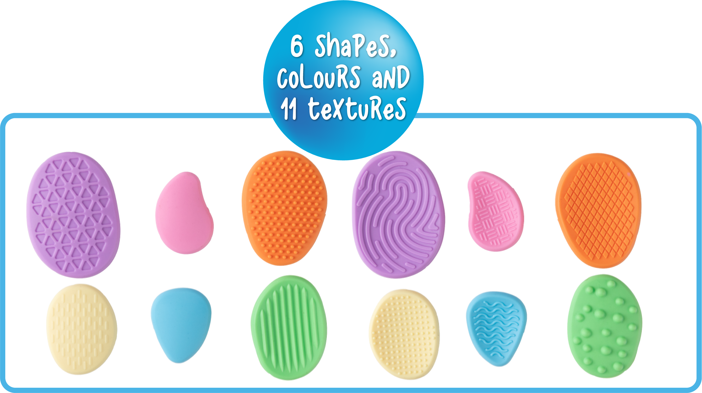 Textured Pastel Calming Stones Set