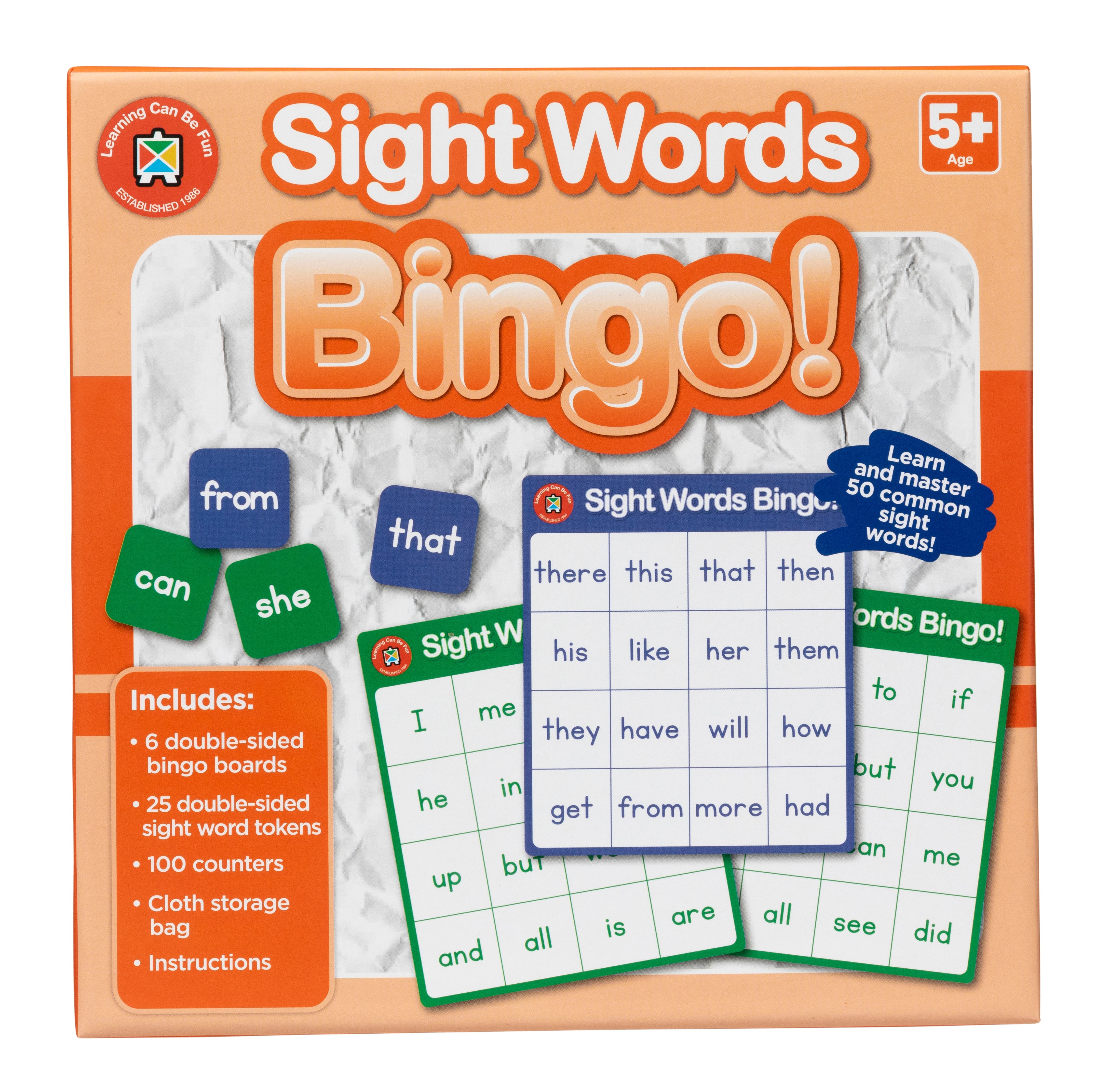 Sight Words Bingo