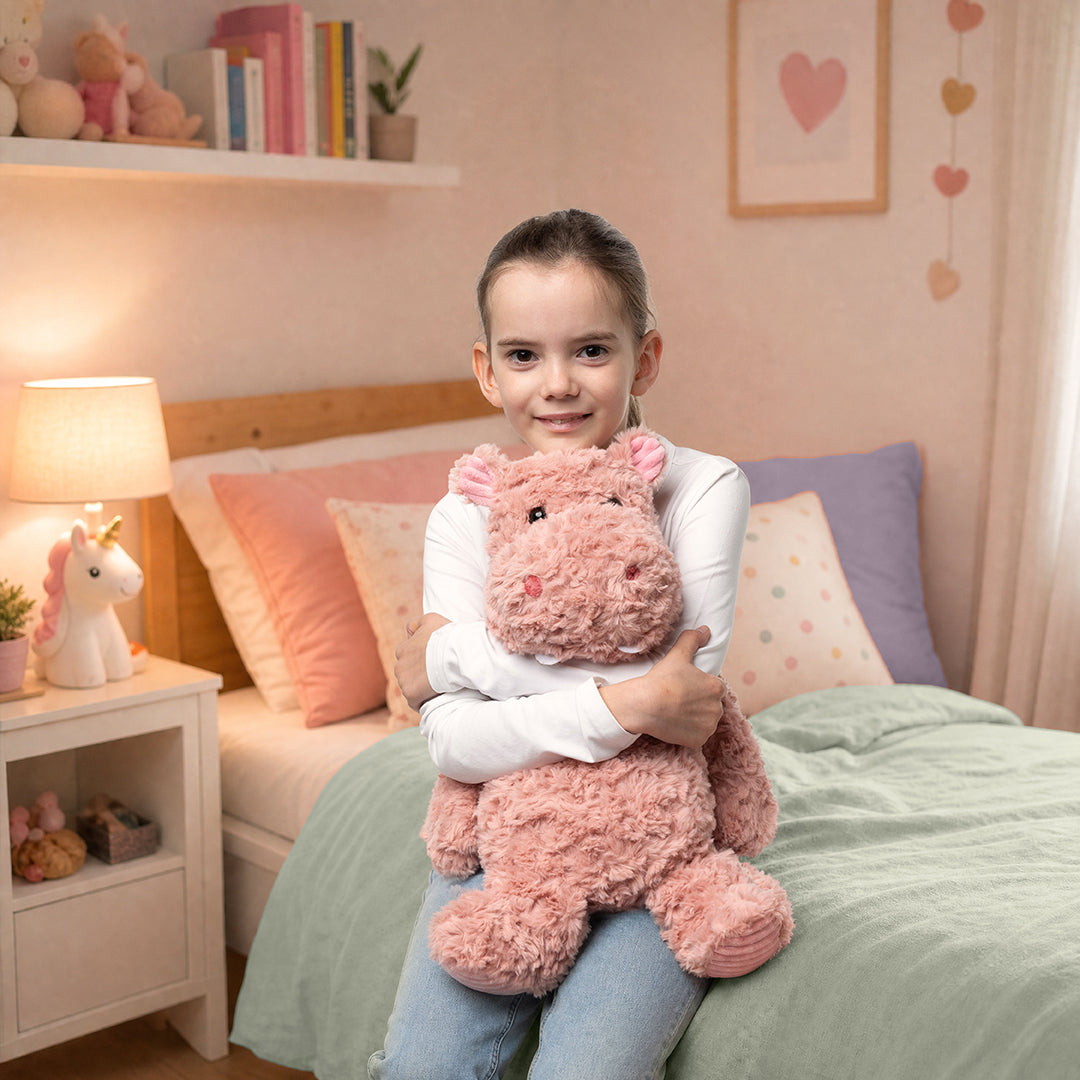 Mini & Me Weighted Plush - Hippo Hugs - view 4