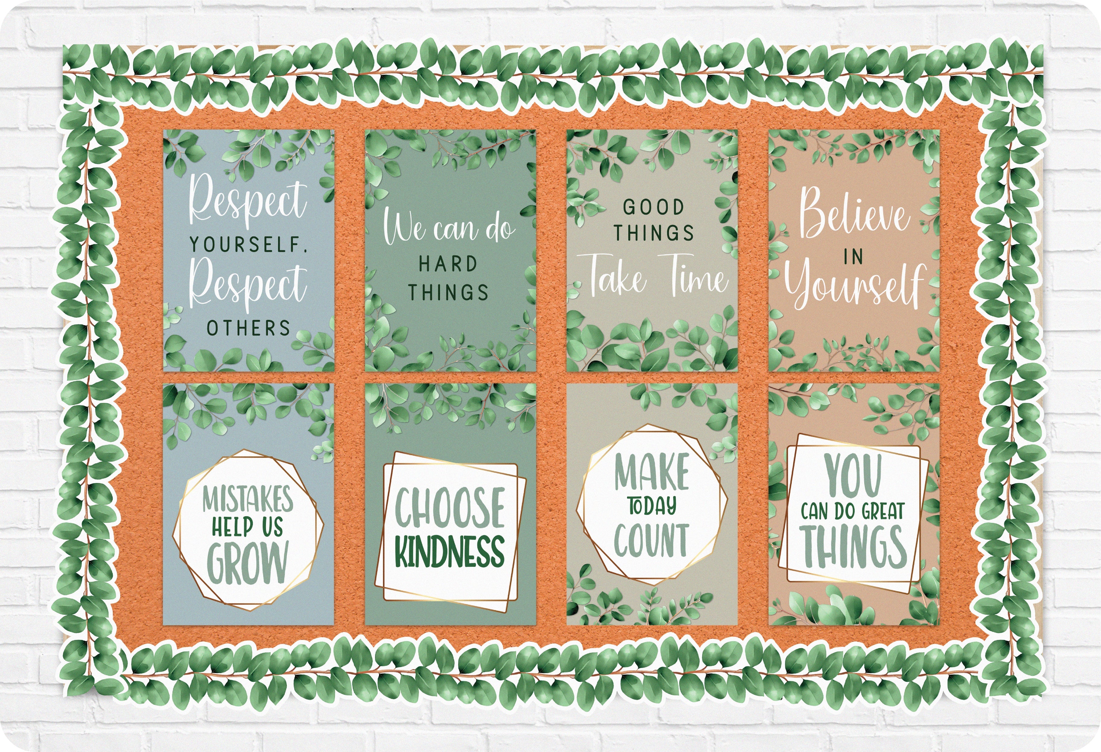 Eucalyptus Essentials Motivational Poster Set