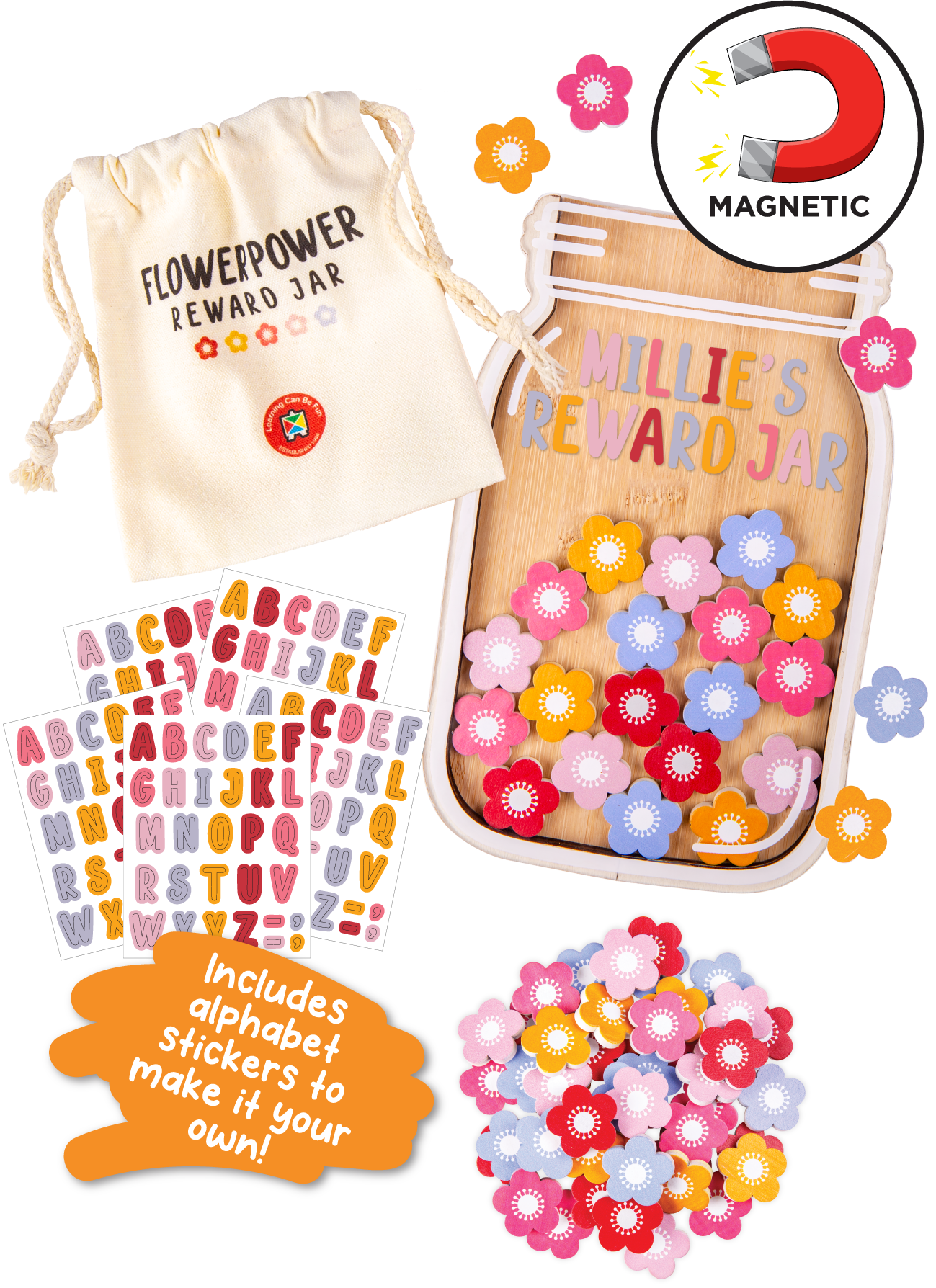 Flower Power Reward Jar