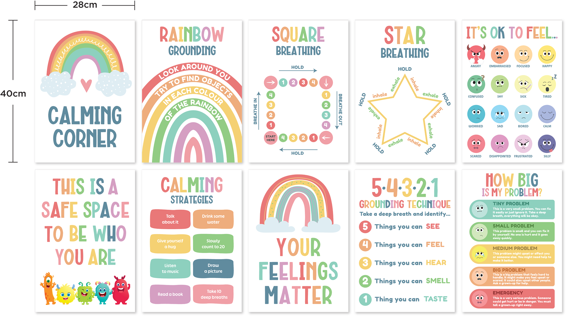 Giggle & Grow Calming Corner Poster Set