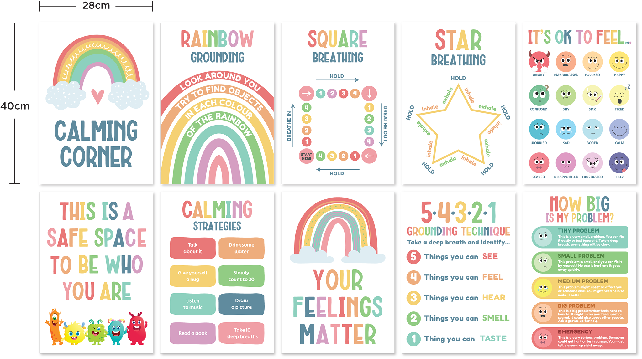 Giggle & Grow Calming Corner Poster Set