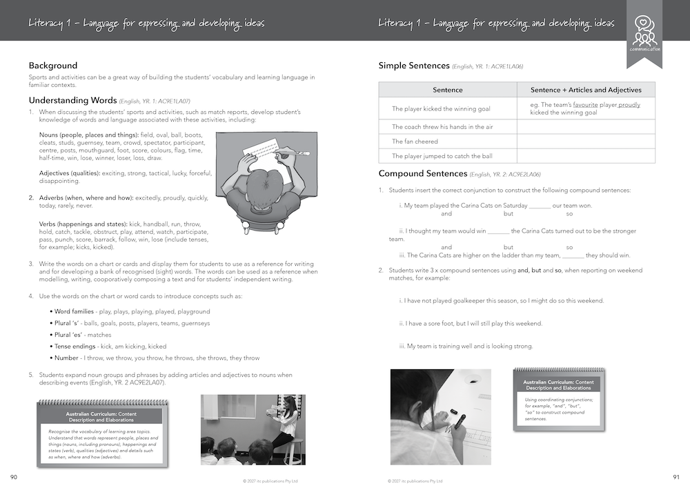 2027 Innovative Teachers' Companion (itc) - Early Years of Learning (F-2) – Professional reading sample