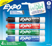 EXPO Whiteboard Marker - Bullet: Assorted (Pack of 4)