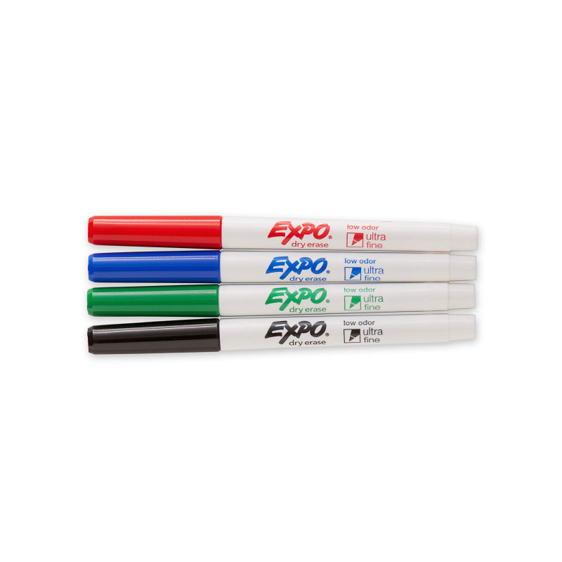Expo Whiteboard Marker Fine Assorted - Pack of 4 (Box of 6)