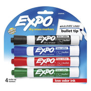 Expo Whiteboard Marker Bullet Assorted - Pack of 4 (Box of 6)