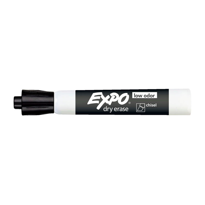 Expo Whiteboard Marker Chisel - Black (Box of 12)