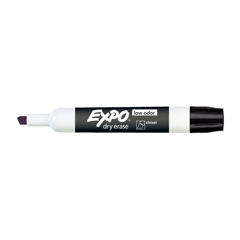 Expo Whiteboard Marker Chisel - Black (Box of 12)