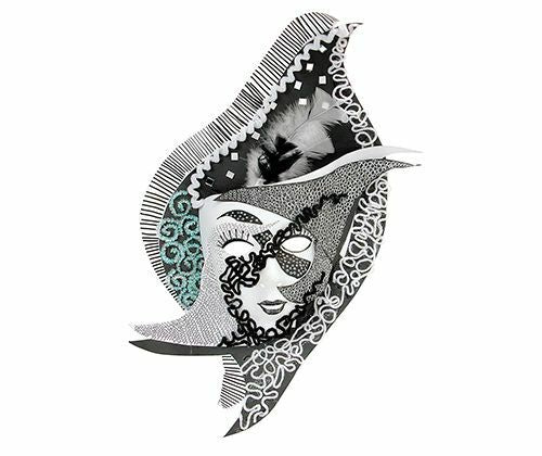 Plastic Face Masks - White Lightweight (Pack of 10)
