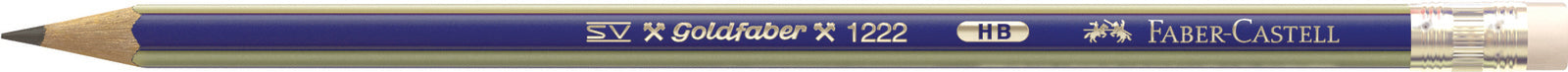 Faber-Castell Goldfaber Lead Pencil - Graphite: HB with Eraser Tip (Box of 12)