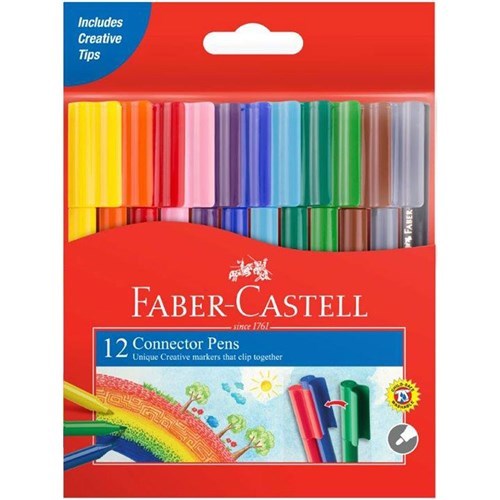 Faber-Castell Markers - Connector Pens: Colour (Pack of 12)