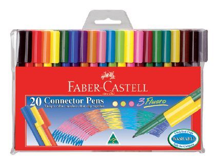 Faber-Castell Markers - Connector Pens (Pack of 20)