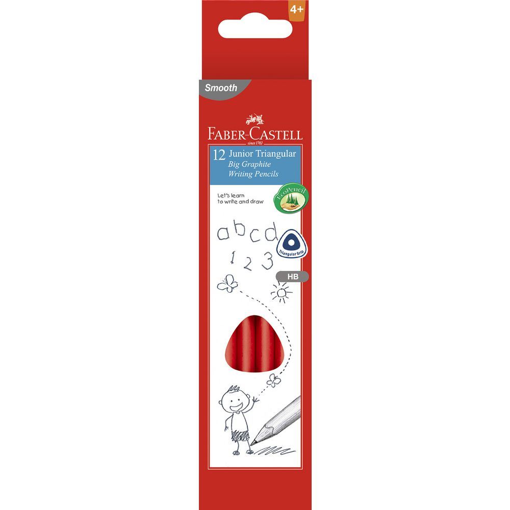 Faber-Castell Junior Grip Triangular Graphite Pencils (Box of 12)