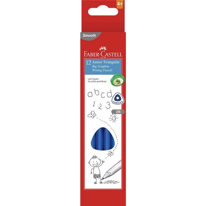 Faber-Castell Junior Grip Triangular Graphite Pencils (Box of 12)