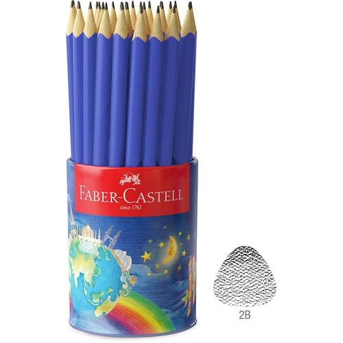 Faber-Castell Junior Grip Triangular Graphite Pencils (Tin of 50)