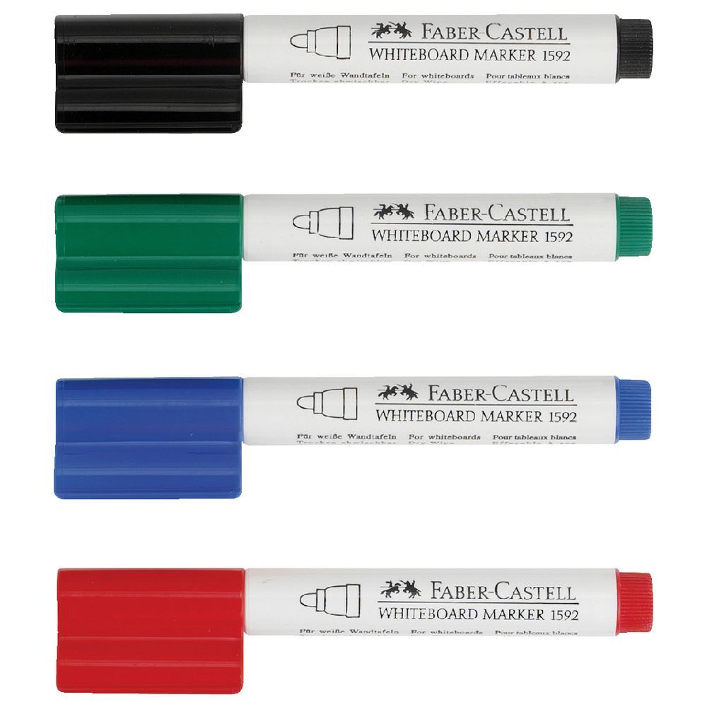Faber-Castell Connector Pen: Whiteboard Markers (Pack of 4)