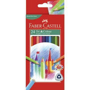 Faber-Castell Coloured Pencils - Tri Grip (Pack of 24)