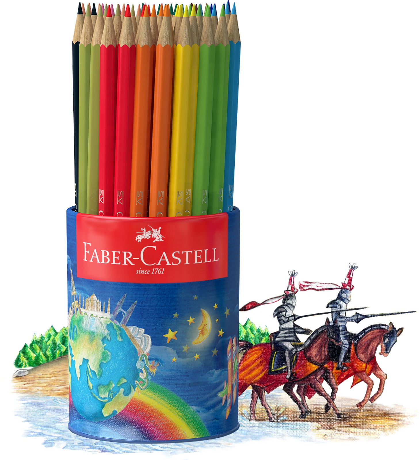 Faber-Castell Coloured Pencils - Classic (Tin of 72)