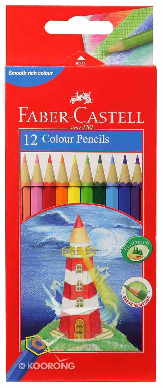 Faber-Castell Coloured Pencils - Hexagonal: Box of 12