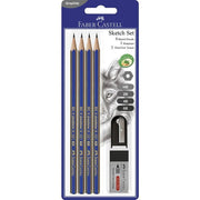 Faber-Castell Goldfaber Lead Pencil - Graphite: Sketch Set (6 Pieces)