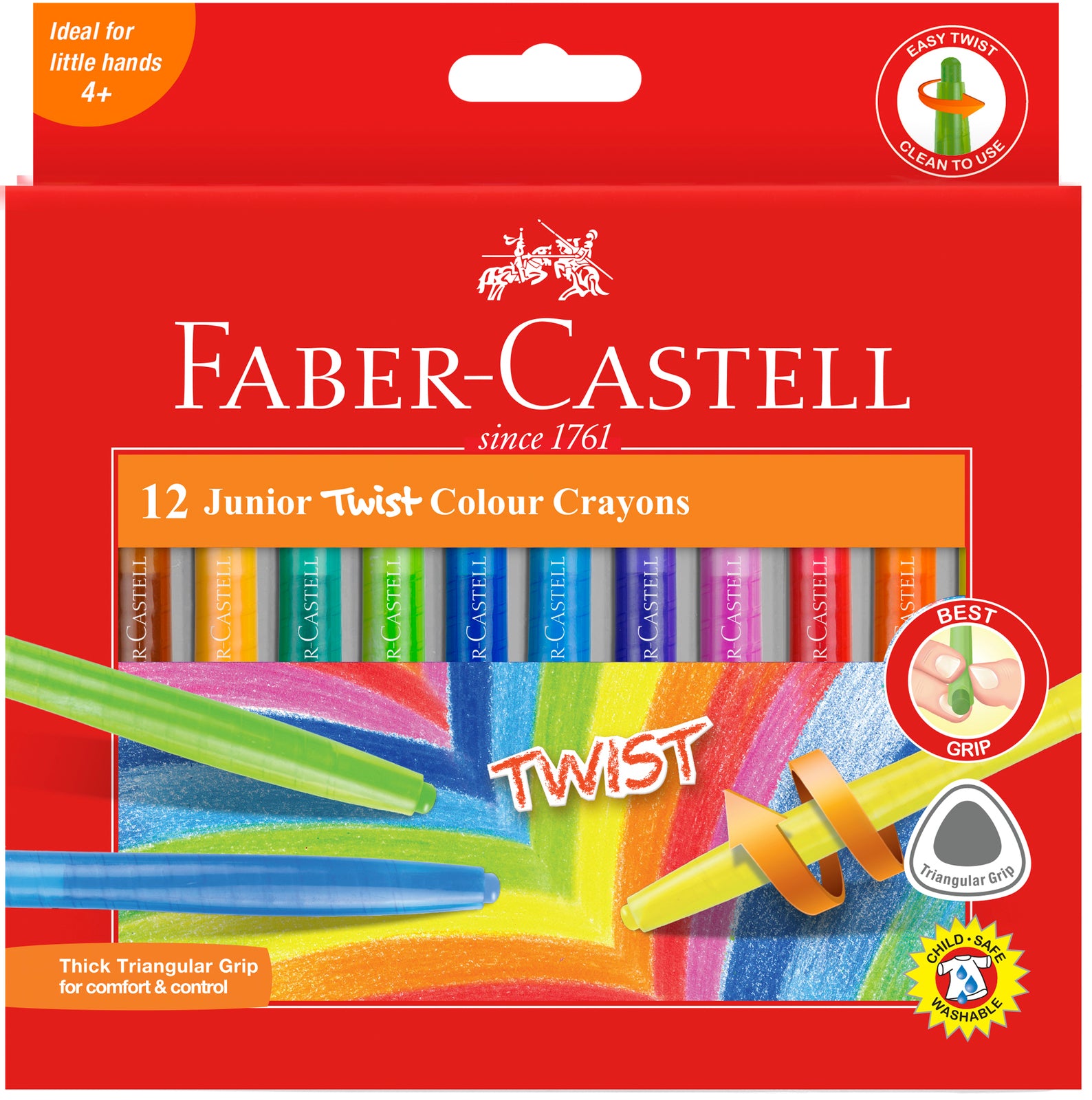 Faber-Castell Crayons - Junior Twist Assorted: Box of 12