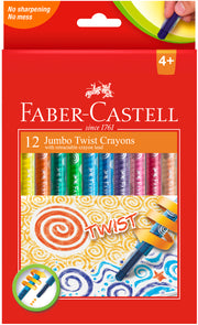 Faber-Castell Crayons - Jumbo Twist Assorted: Box of 12