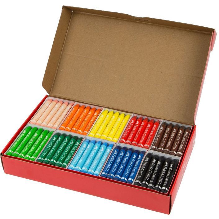 Faber-Castell Crayons - Jumbo: Class Pack of 200