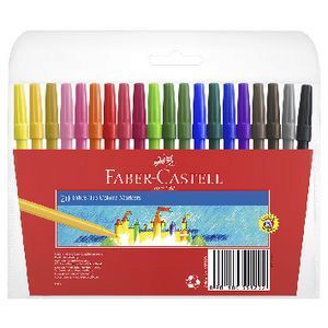 Faber-Castell Markers - Colour: Assorted (Pack of 20)