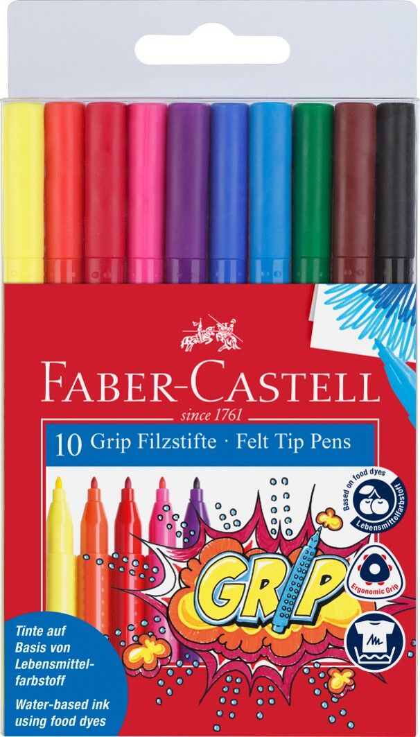 Faber-Castell Marker - Grip Colouring (Pack of 10)